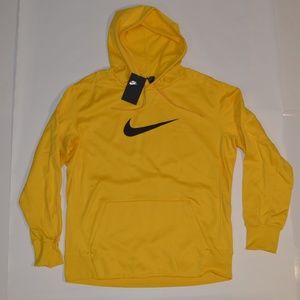 Nike Hoodie Yellow Therma-fit Large